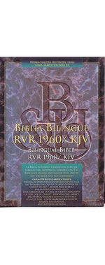 RVR 1960/KJV Biblia Bilingüe, negro imitación piel