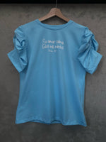 Camisa damas azul claro - Su amor