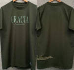 Camisa semi oversized unisex verde - Gracia Inmerecida